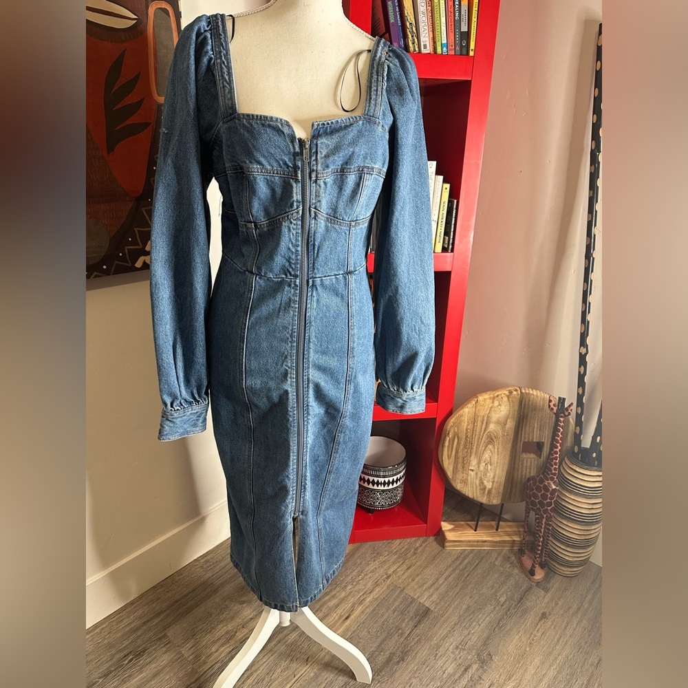 Denim jean dress. NWT